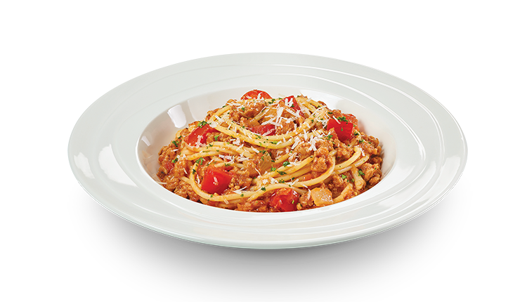 สปาเก็ตตี้หมูสับซอสมะเขือเทศ